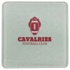 Square DyeTrans Glass Coaster, with White Sublimation Backing, 3.93" x 3.93" x .16". Tempered Textu Thumbnail