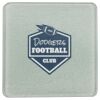 Square DyeTrans Glass Coaster, with White Sublimation Backing, 3.93" x 3.93" x .16". Tempered Textu Thumbnail