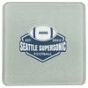 Square DyeTrans Glass Coaster, with White Sublimation Backing, 3.93" x 3.93" x .16". Tempered Textu Thumbnail