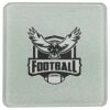 Square DyeTrans Glass Coaster, with White Sublimation Backing, 3.93" x 3.93" x .16". Tempered Textu Thumbnail