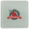 Square DyeTrans Glass Coaster, with White Sublimation Backing, 3.93" x 3.93" x .16". Tempered Textu Thumbnail