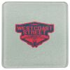 Square DyeTrans Glass Coaster, with White Sublimation Backing, 3.93" x 3.93" x .16". Tempered Textu Thumbnail