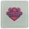 Square DyeTrans Glass Coaster, with White Sublimation Backing, 3.93" x 3.93" x .16". Tempered Textu Thumbnail