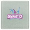 Square DyeTrans Glass Coaster, with White Sublimation Backing, 3.93" x 3.93" x .16". Tempered Textu Thumbnail