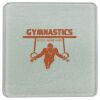 Square DyeTrans Glass Coaster, with White Sublimation Backing, 3.93" x 3.93" x .16". Tempered Textu Thumbnail