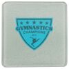 Square DyeTrans Glass Coaster, with White Sublimation Backing, 3.93" x 3.93" x .16". Tempered Textu Thumbnail