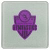 Square DyeTrans Glass Coaster, with White Sublimation Backing, 3.93" x 3.93" x .16". Tempered Textu Thumbnail