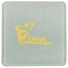 Square DyeTrans Glass Coaster, with White Sublimation Backing, 3.93" x 3.93" x .16". Tempered Textu Thumbnail