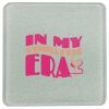 Square DyeTrans Glass Coaster, with White Sublimation Backing, 3.93" x 3.93" x .16". Tempered Textu Thumbnail