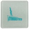 Square DyeTrans Glass Coaster, with White Sublimation Backing, 3.93" x 3.93" x .16". Tempered Textu Thumbnail