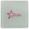 Square DyeTrans Glass Coaster, with White Sublimation Backing, 3.93" x 3.93" x .16". Tempered Textu Thumbnail