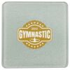 Square DyeTrans Glass Coaster, with White Sublimation Backing, 3.93" x 3.93" x .16". Tempered Textu Thumbnail