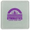 Square DyeTrans Glass Coaster, with White Sublimation Backing, 3.93" x 3.93" x .16". Tempered Textu Thumbnail