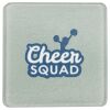 Square DyeTrans Glass Coaster, with White Sublimation Backing, 3.93" x 3.93" x .16". Tempered Textu Thumbnail