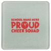 Square DyeTrans Glass Coaster, with White Sublimation Backing, 3.93" x 3.93" x .16". Tempered Textu Thumbnail