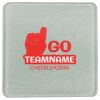 Square DyeTrans Glass Coaster, with White Sublimation Backing, 3.93" x 3.93" x .16". Tempered Textu Thumbnail