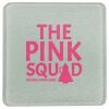 Square DyeTrans Glass Coaster, with White Sublimation Backing, 3.93" x 3.93" x .16". Tempered Textu Thumbnail