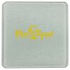 Square DyeTrans Glass Coaster, with White Sublimation Backing, 3.93" x 3.93" x .16". Tempered Textu Thumbnail