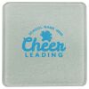 Square DyeTrans Glass Coaster, with White Sublimation Backing, 3.93" x 3.93" x .16". Tempered Textu Thumbnail