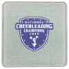 Square DyeTrans Glass Coaster, with White Sublimation Backing, 3.93" x 3.93" x .16". Tempered Textu Thumbnail