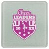 Square DyeTrans Glass Coaster, with White Sublimation Backing, 3.93" x 3.93" x .16". Tempered Textu Thumbnail