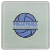 Square DyeTrans Glass Coaster, with White Sublimation Backing, 3.93" x 3.93" x .16". Tempered Textu Thumbnail