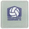 Square DyeTrans Glass Coaster, with White Sublimation Backing, 3.93" x 3.93" x .16". Tempered Textu Thumbnail