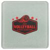 Square DyeTrans Glass Coaster, with White Sublimation Backing, 3.93" x 3.93" x .16". Tempered Textu Thumbnail