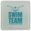 Square DyeTrans Glass Coaster, with White Sublimation Backing, 3.93" x 3.93" x .16". Tempered Textu Thumbnail