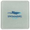 Square DyeTrans Glass Coaster, with White Sublimation Backing, 3.93" x 3.93" x .16". Tempered Textu Thumbnail