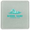 Square DyeTrans Glass Coaster, with White Sublimation Backing, 3.93" x 3.93" x .16". Tempered Textu Thumbnail