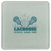 Square DyeTrans Glass Coaster, with White Sublimation Backing, 3.93" x 3.93" x .16". Tempered Textu Thumbnail