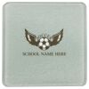 Square DyeTrans Glass Coaster, with White Sublimation Backing, 3.93" x 3.93" x .16". Tempered Textu Thumbnail