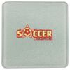 Square DyeTrans Glass Coaster, with White Sublimation Backing, 3.93" x 3.93" x .16". Tempered Textu Thumbnail