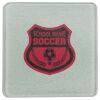 Square DyeTrans Glass Coaster, with White Sublimation Backing, 3.93" x 3.93" x .16". Tempered Textu Thumbnail