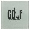 Square DyeTrans Glass Coaster, with White Sublimation Backing, 3.93" x 3.93" x .16". Tempered Textu Thumbnail