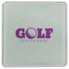 Square DyeTrans Glass Coaster, with White Sublimation Backing, 3.93" x 3.93" x .16". Tempered Textu Thumbnail