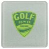 Square DyeTrans Glass Coaster, with White Sublimation Backing, 3.93" x 3.93" x .16". Tempered Textu Thumbnail