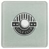 Square DyeTrans Glass Coaster, with White Sublimation Backing, 3.93" x 3.93" x .16". Tempered Textu Thumbnail