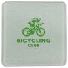 Square DyeTrans Glass Coaster, with White Sublimation Backing, 3.93" x 3.93" x .16". Tempered Textu Thumbnail
