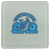 Square DyeTrans Glass Coaster, with White Sublimation Backing, 3.93" x 3.93" x .16". Tempered Textu Thumbnail