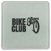 Square DyeTrans Glass Coaster, with White Sublimation Backing, 3.93" x 3.93" x .16". Tempered Textu Thumbnail