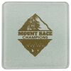 Square DyeTrans Glass Coaster, with White Sublimation Backing, 3.93" x 3.93" x .16". Tempered Textu Thumbnail
