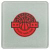 Square DyeTrans Glass Coaster, with White Sublimation Backing, 3.93" x 3.93" x .16". Tempered Textu Thumbnail