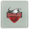 Square DyeTrans Glass Coaster, with White Sublimation Backing, 3.93" x 3.93" x .16". Tempered Textu Thumbnail