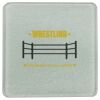 Square DyeTrans Glass Coaster, with White Sublimation Backing, 3.93" x 3.93" x .16". Tempered Textu Thumbnail