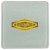 Square DyeTrans Glass Coaster, with White Sublimation Backing, 3.93" x 3.93" x .16". Tempered Textu Thumbnail