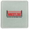 Square DyeTrans Glass Coaster, with White Sublimation Backing, 3.93" x 3.93" x .16". Tempered Textu Thumbnail