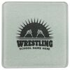 Square DyeTrans Glass Coaster, with White Sublimation Backing, 3.93" x 3.93" x .16". Tempered Textu Thumbnail
