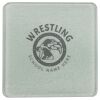 Square DyeTrans Glass Coaster, with White Sublimation Backing, 3.93" x 3.93" x .16". Tempered Textu Thumbnail